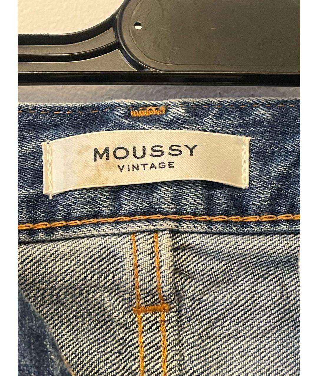MOUSSY VINTAGE Синие прямые джинсы, фото 3