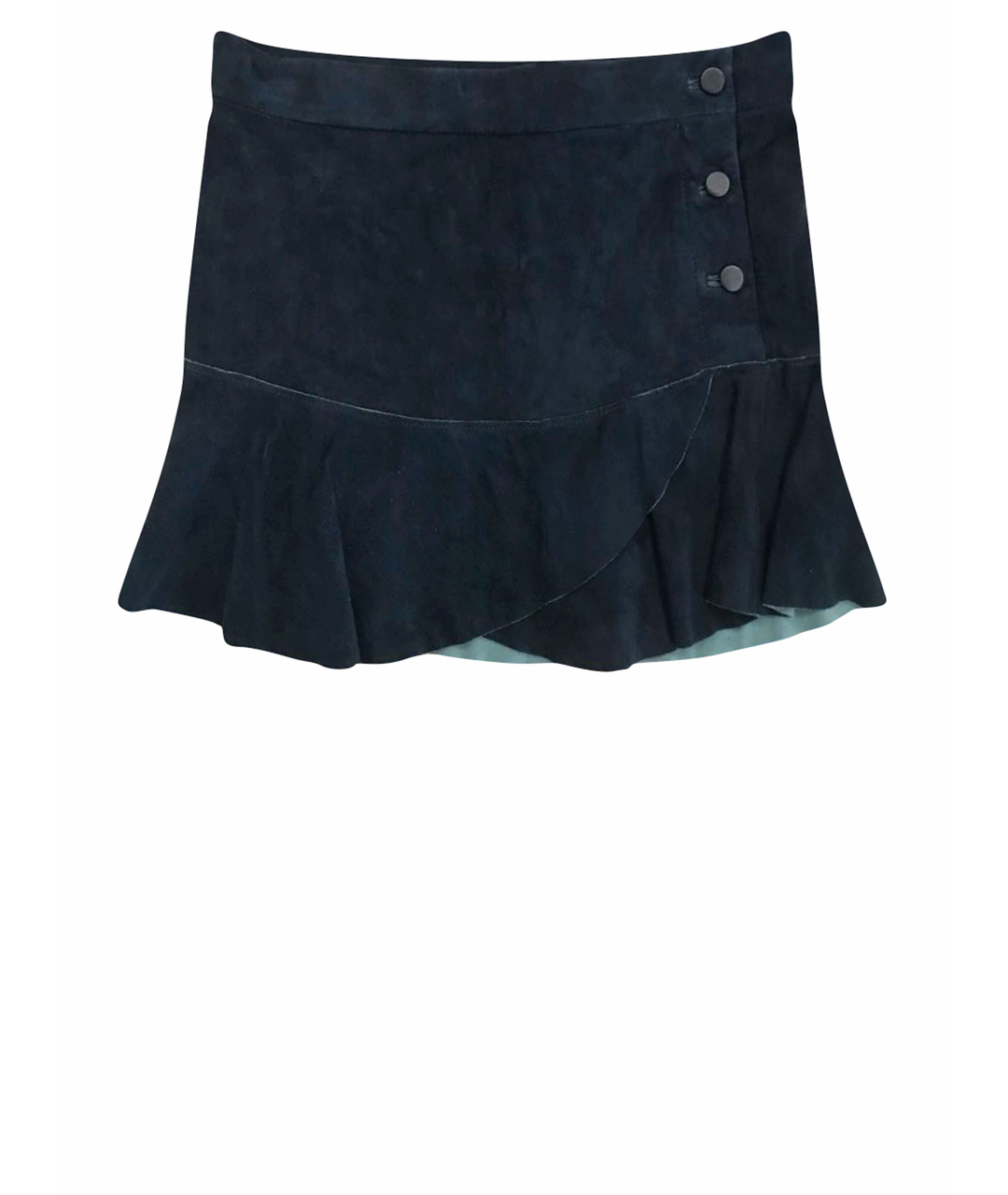ISABEL MARANT Темно-синяя замшевая юбка мини, фото 1