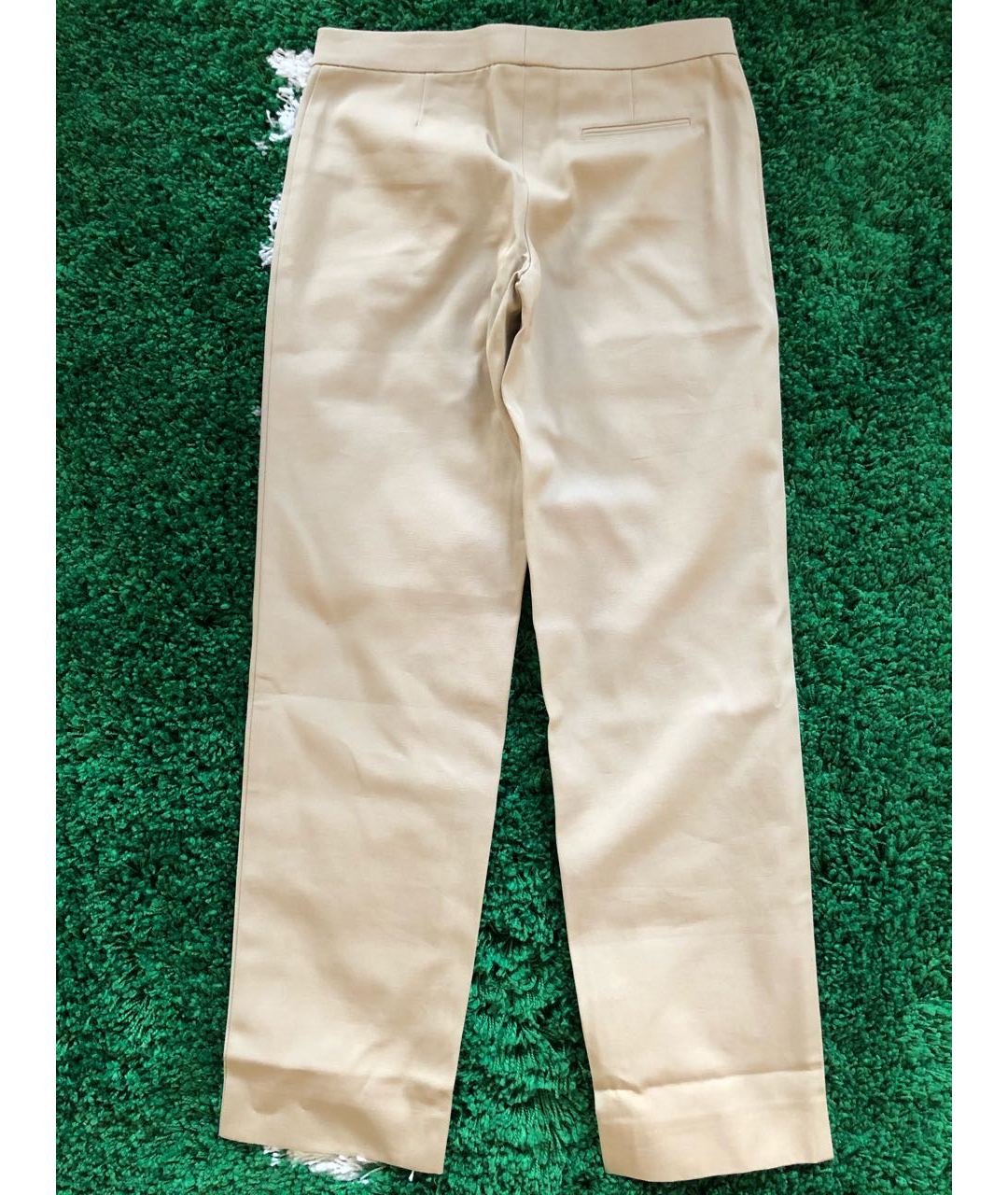 VERSACE Бежевые хлопковые прямые брюки, фото 2