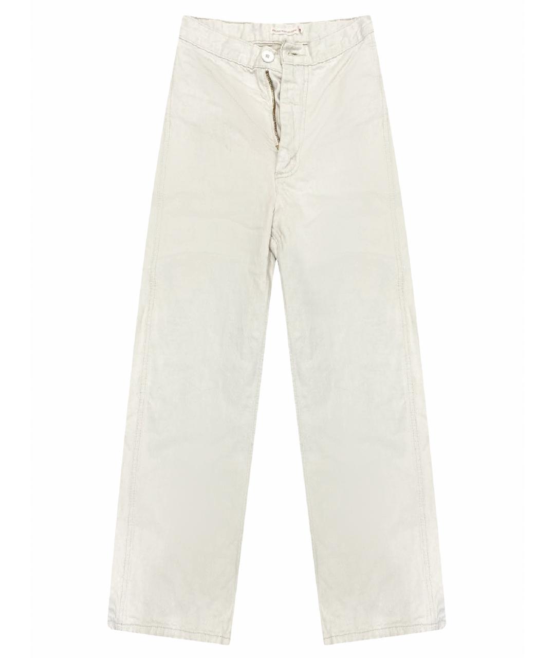 LEVI'S Бежевые хлопковые прямые джинсы, фото 1