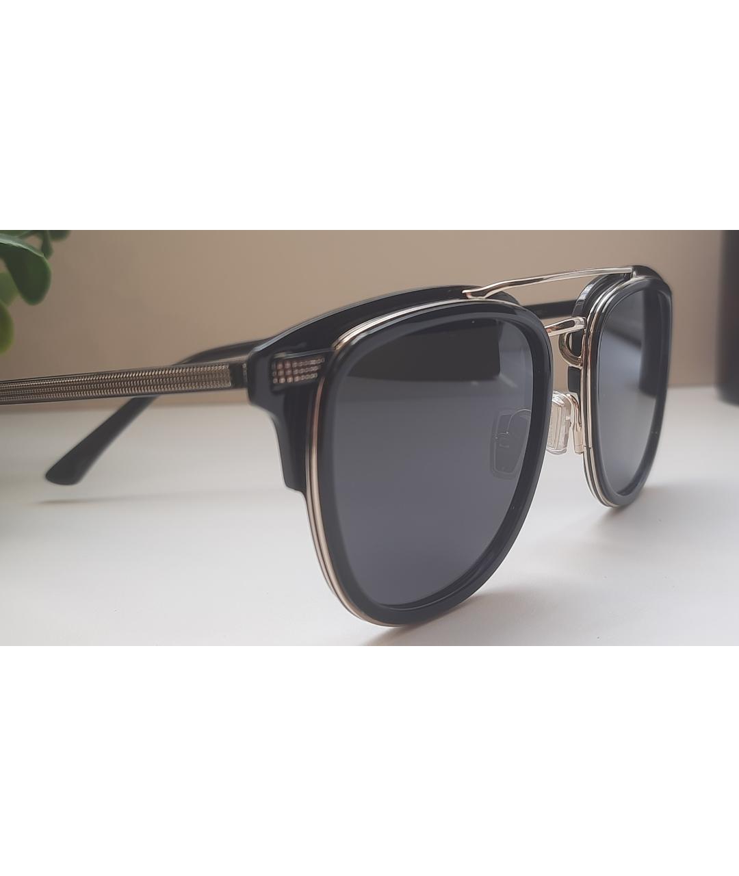 JIMMY CHOO Черные металлические солнцезащитные очки, фото 7