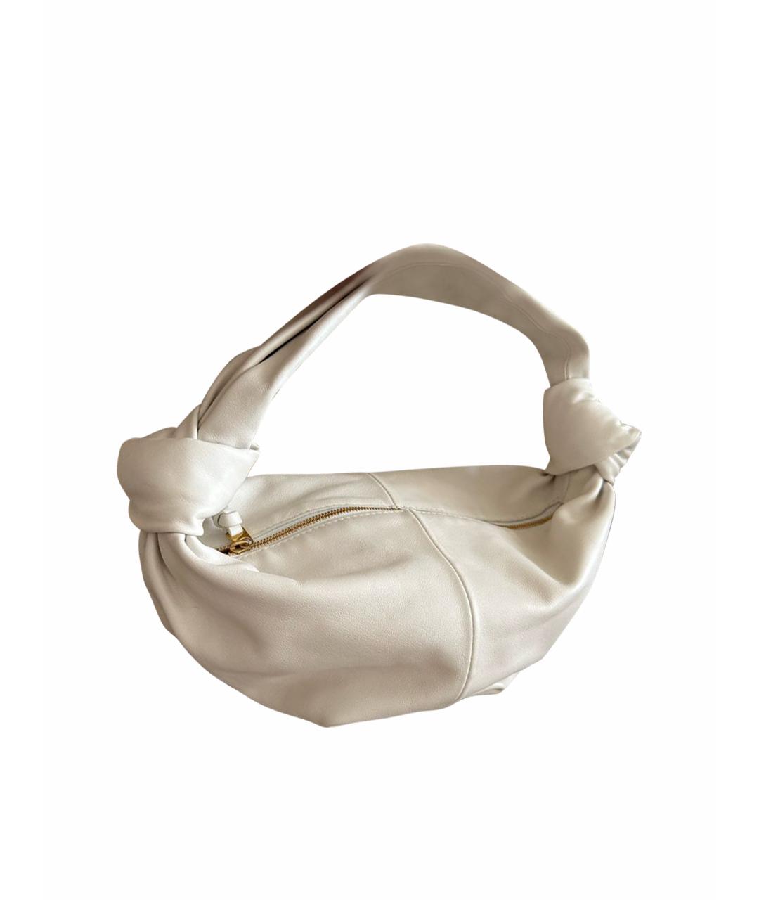 BOTTEGA VENETA Белая кожаная сумка тоут, фото 1