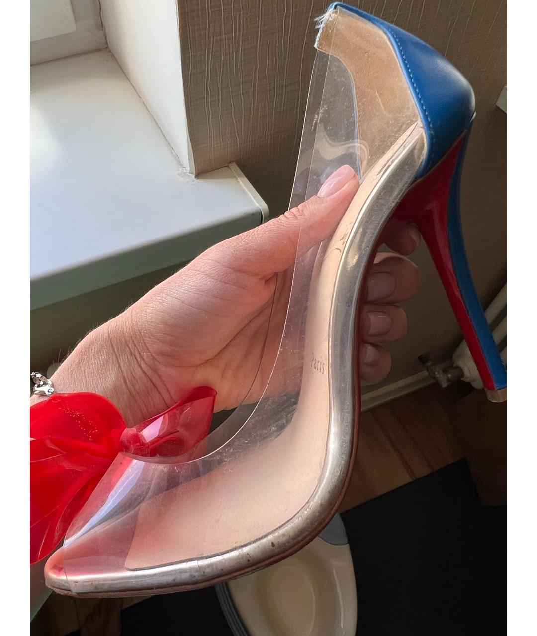 CHRISTIAN LOUBOUTIN Красные кожаные туфли, фото 5