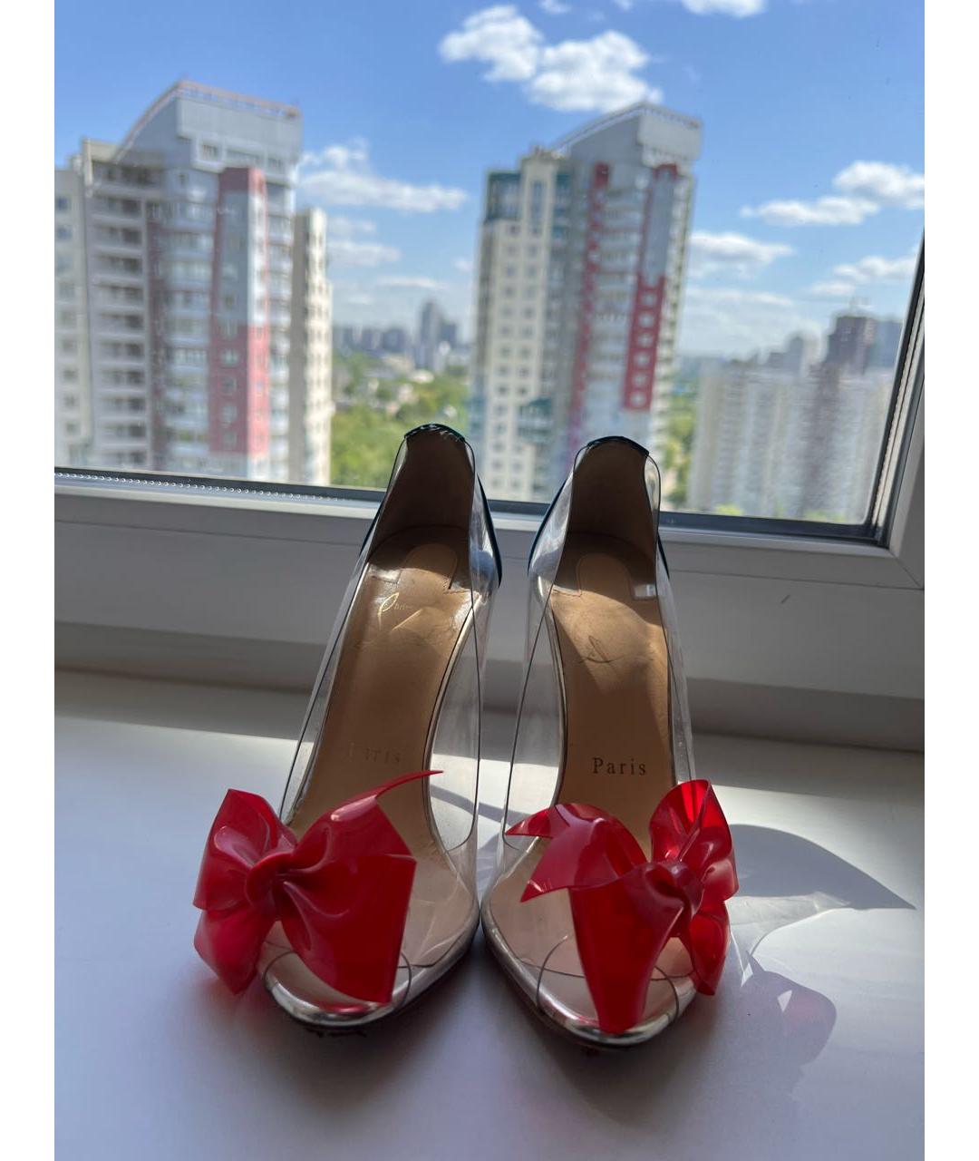 CHRISTIAN LOUBOUTIN Красные кожаные туфли, фото 2
