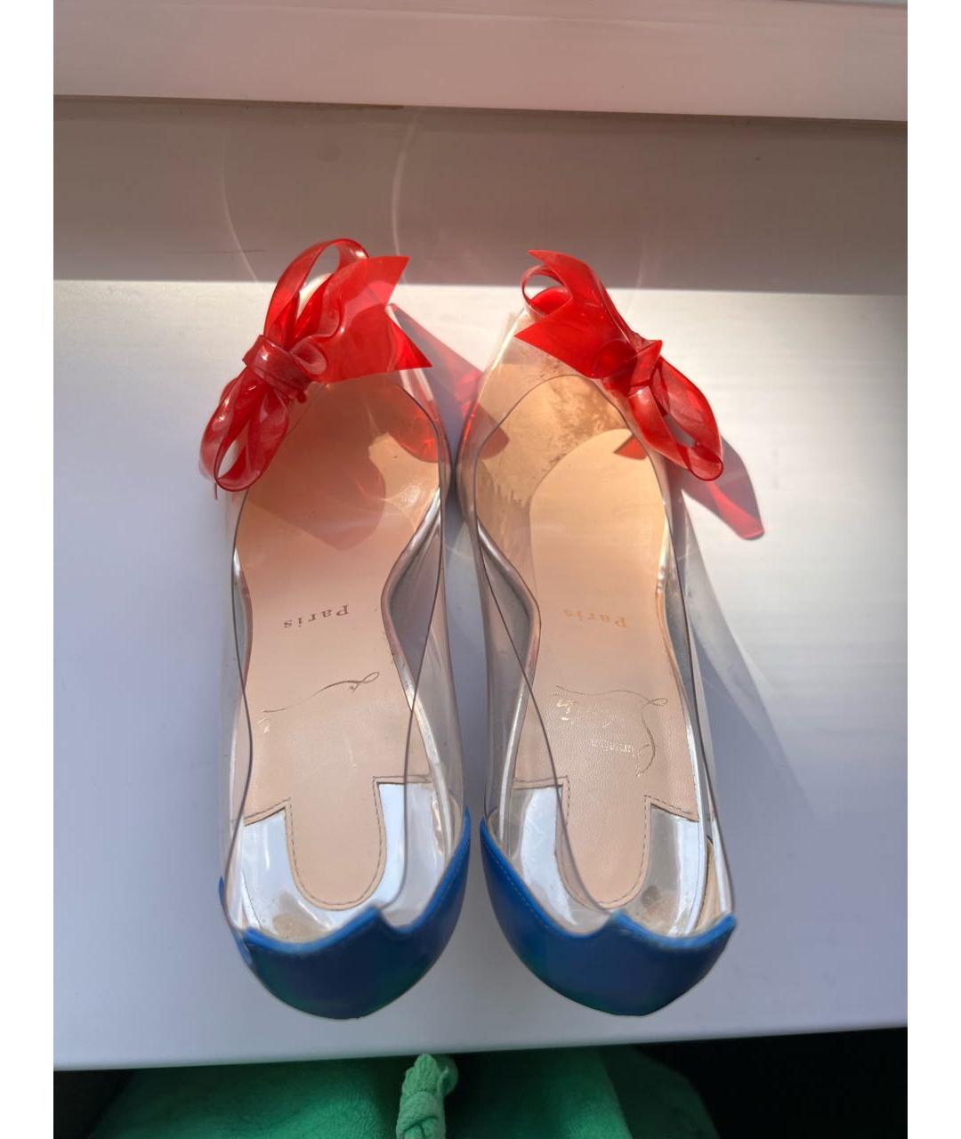CHRISTIAN LOUBOUTIN Красные кожаные туфли, фото 3