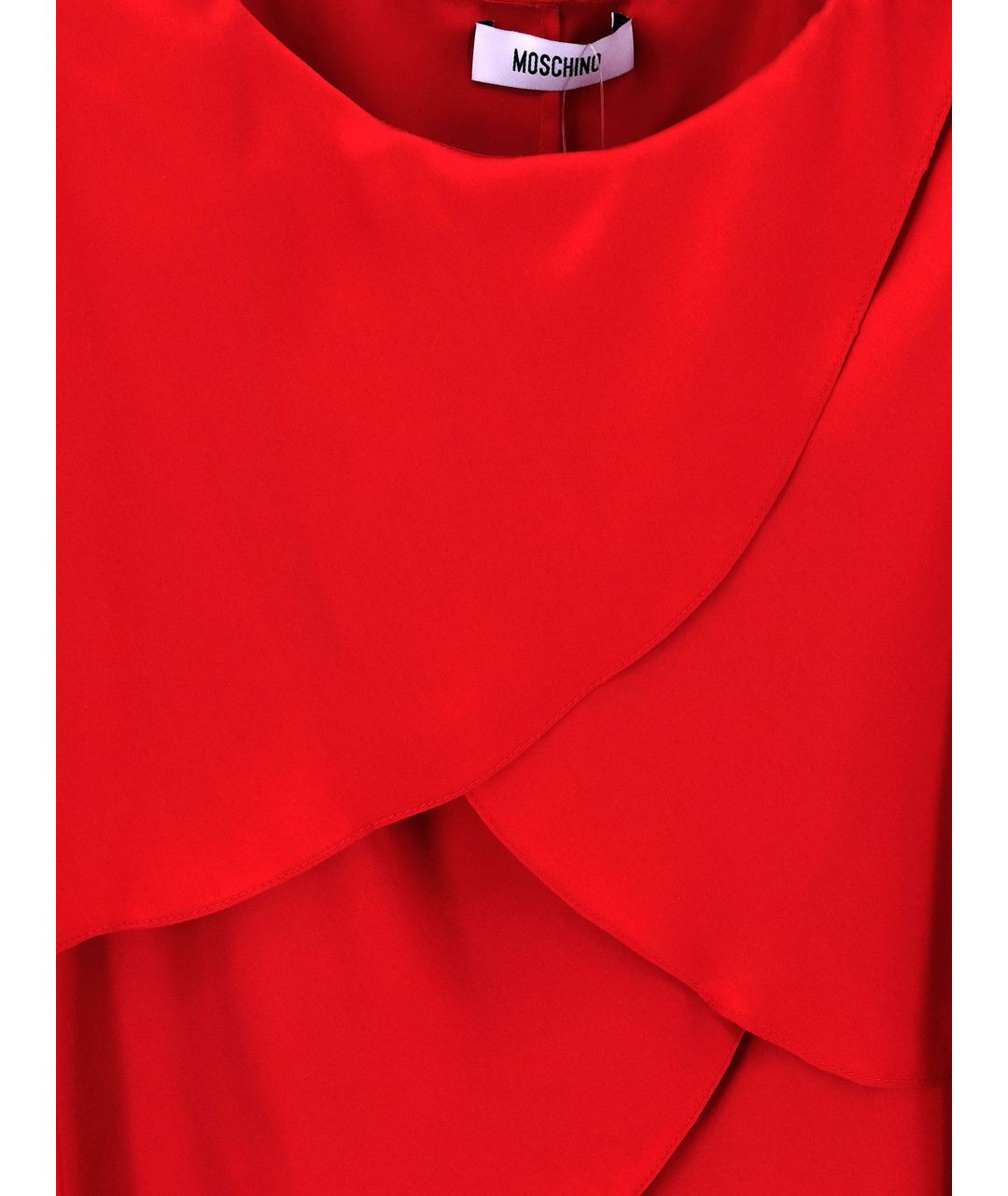 MOSCHINO Красное шелковое повседневное платье, фото 4