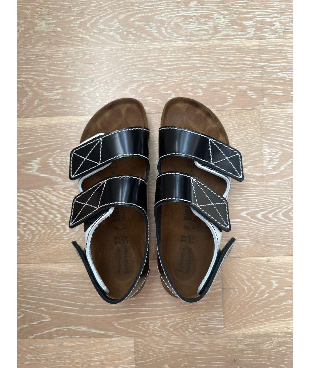 BIRKENSTOCK Белые кожаные сандалии, фото 3