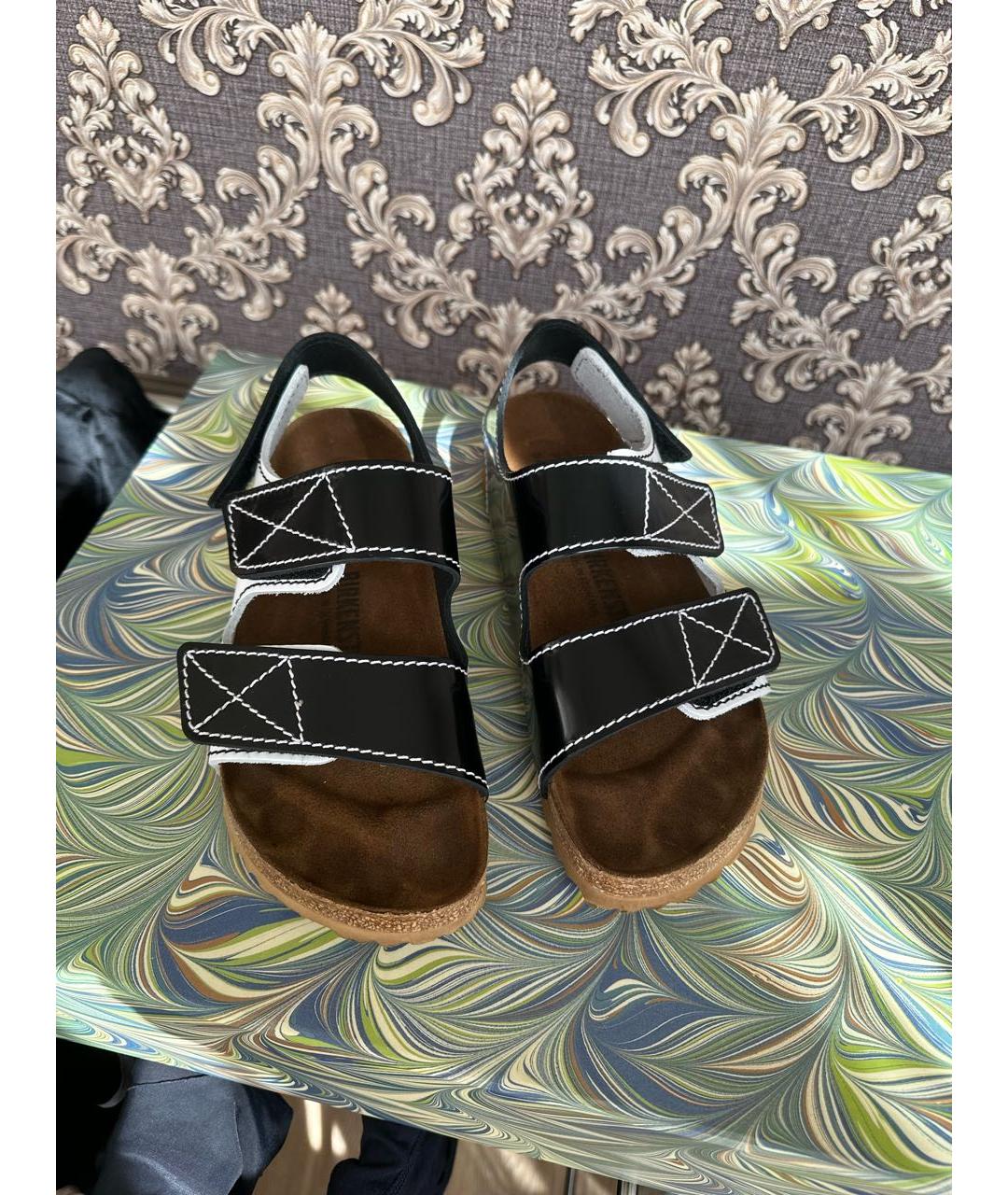 BIRKENSTOCK Белые кожаные сандалии, фото 2
