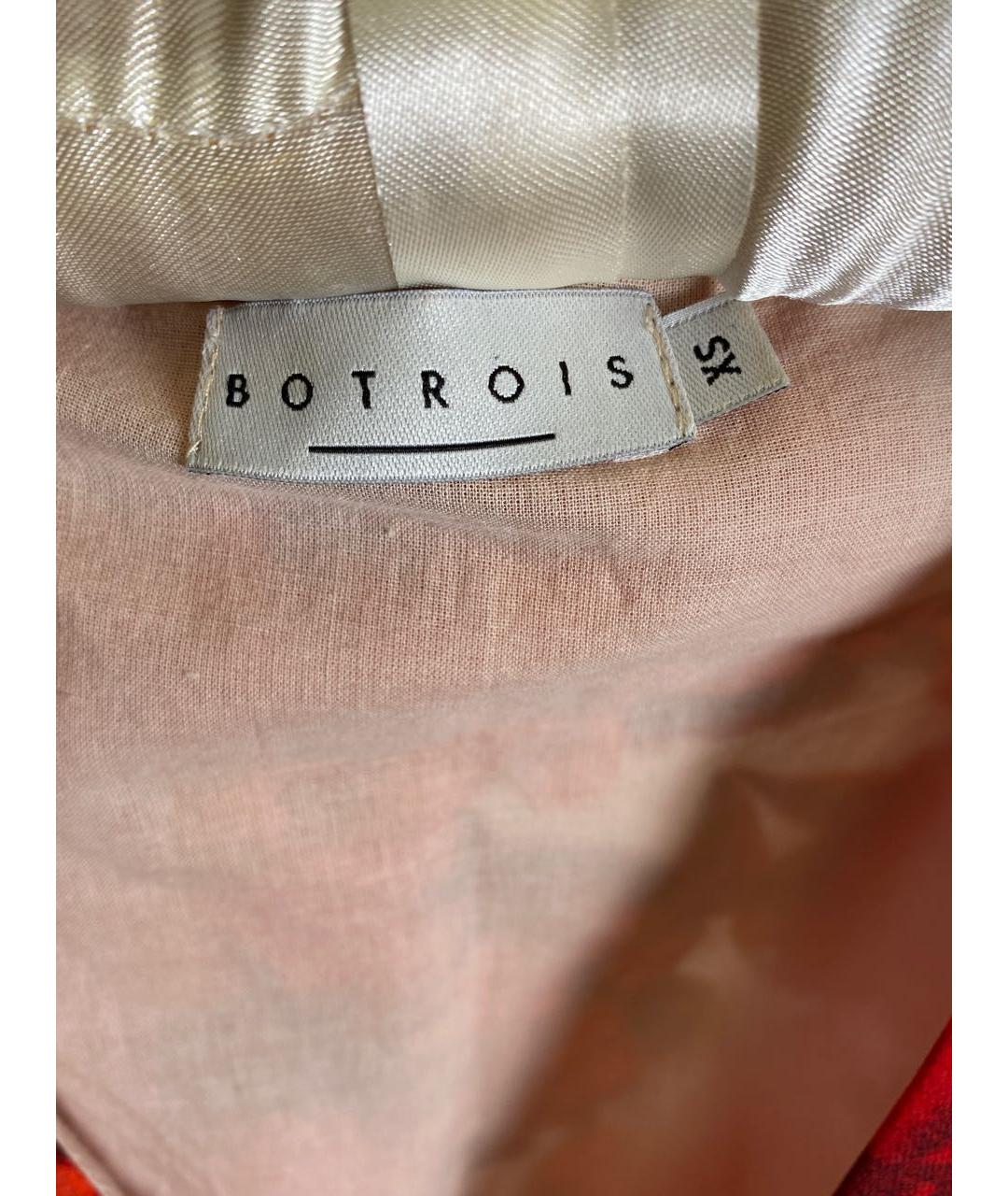 BOTROIS Красное полиэстеровое повседневное платье, фото 3