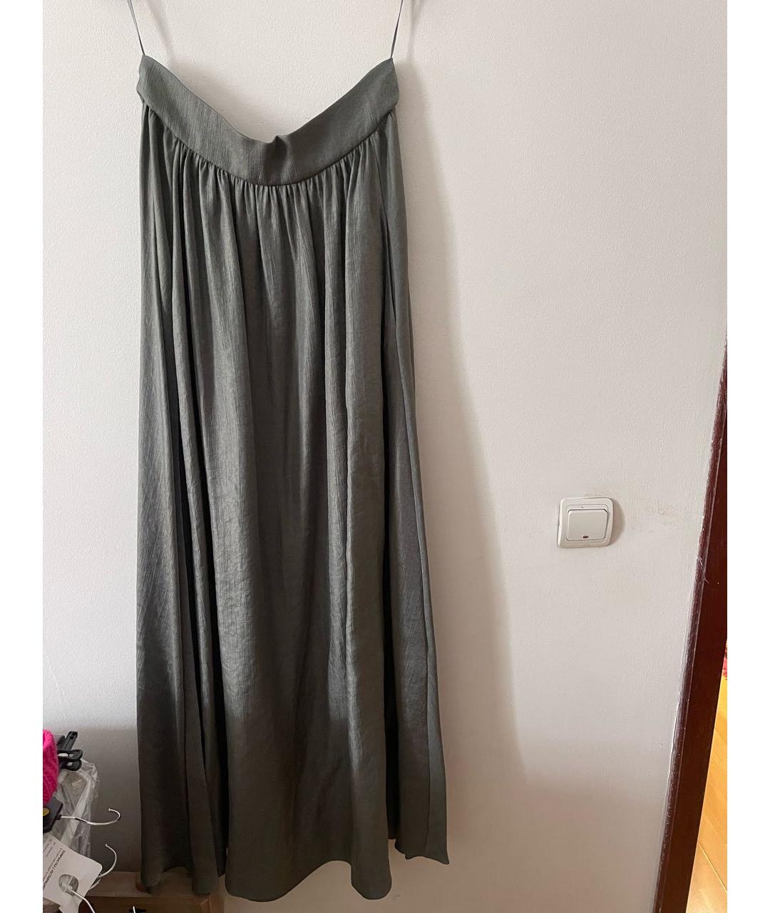 GRAVITEIGHT Серая вискозная юбка макси, фото 7