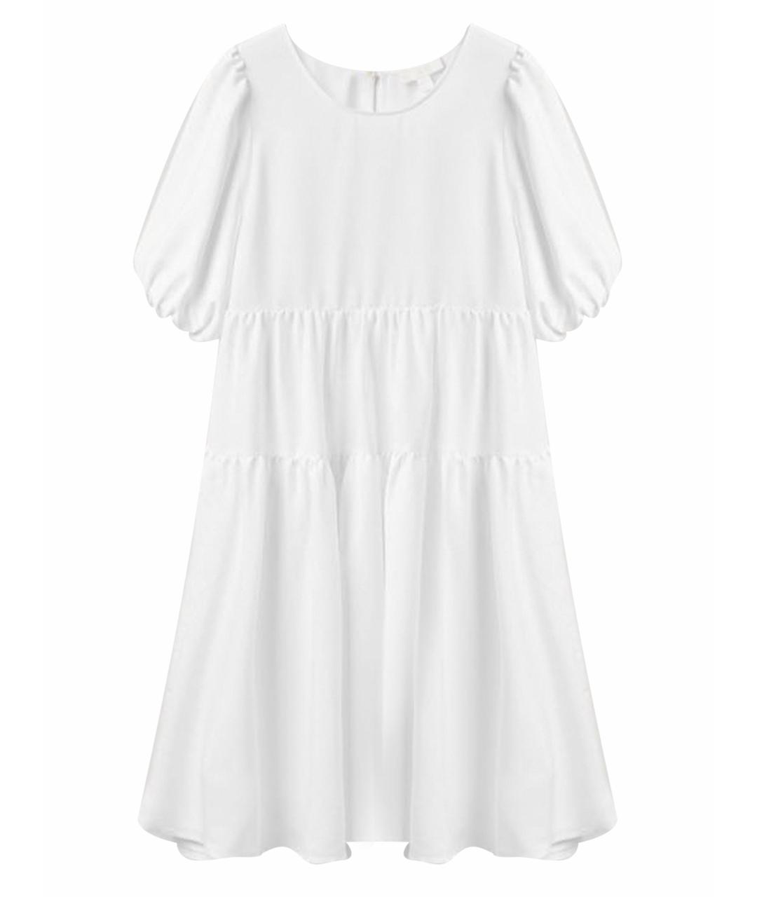 COS Белое полиамидовое повседневное платье, фото 1