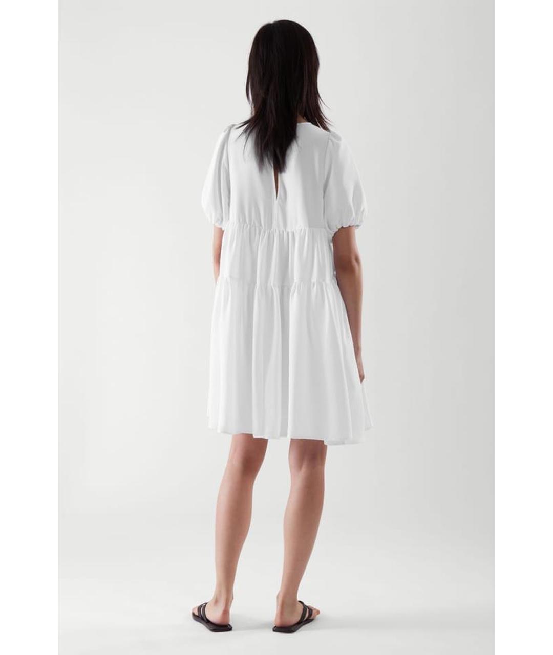 COS Белое полиамидовое повседневное платье, фото 2