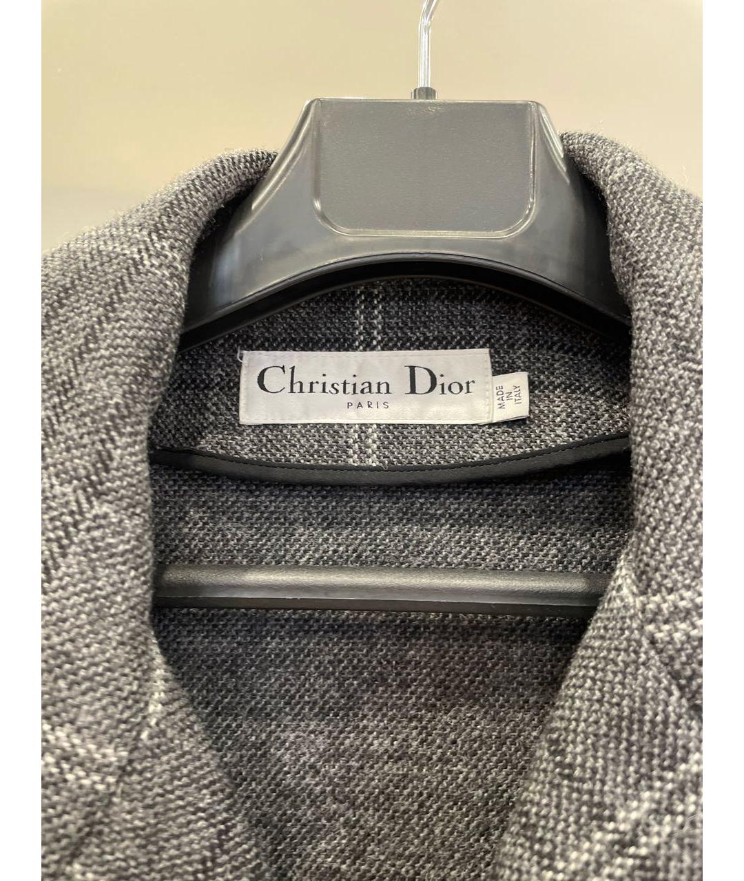 CHRISTIAN DIOR Серое пальто, фото 3