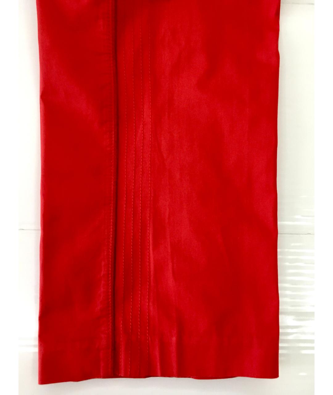 BILANCIONI Красные хлопковые повседневные брюки, фото 9