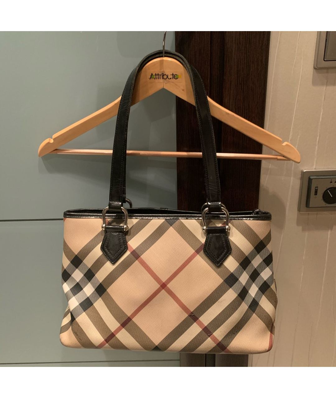 BURBERRY Мульти кожаная сумка тоут, фото 6