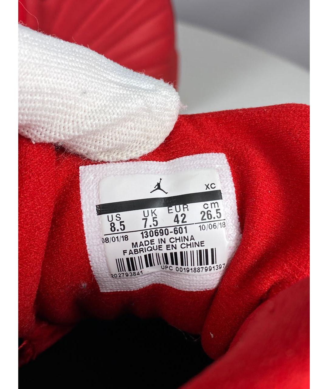 JORDAN Красные кроссовки, фото 6