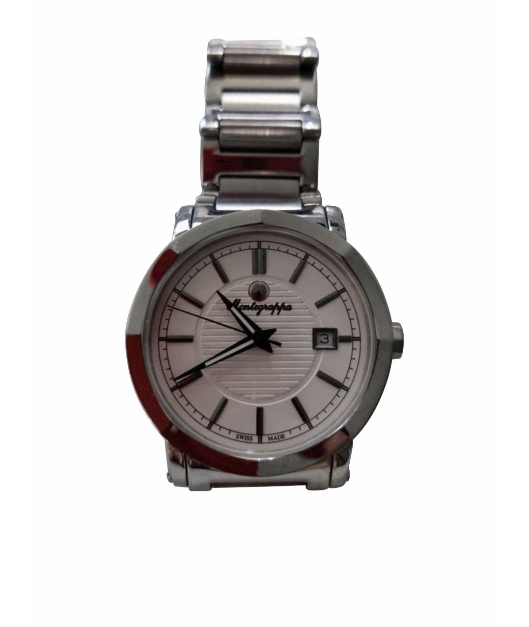 MONTEGRAPPA Серебряные стальные часы, фото 1