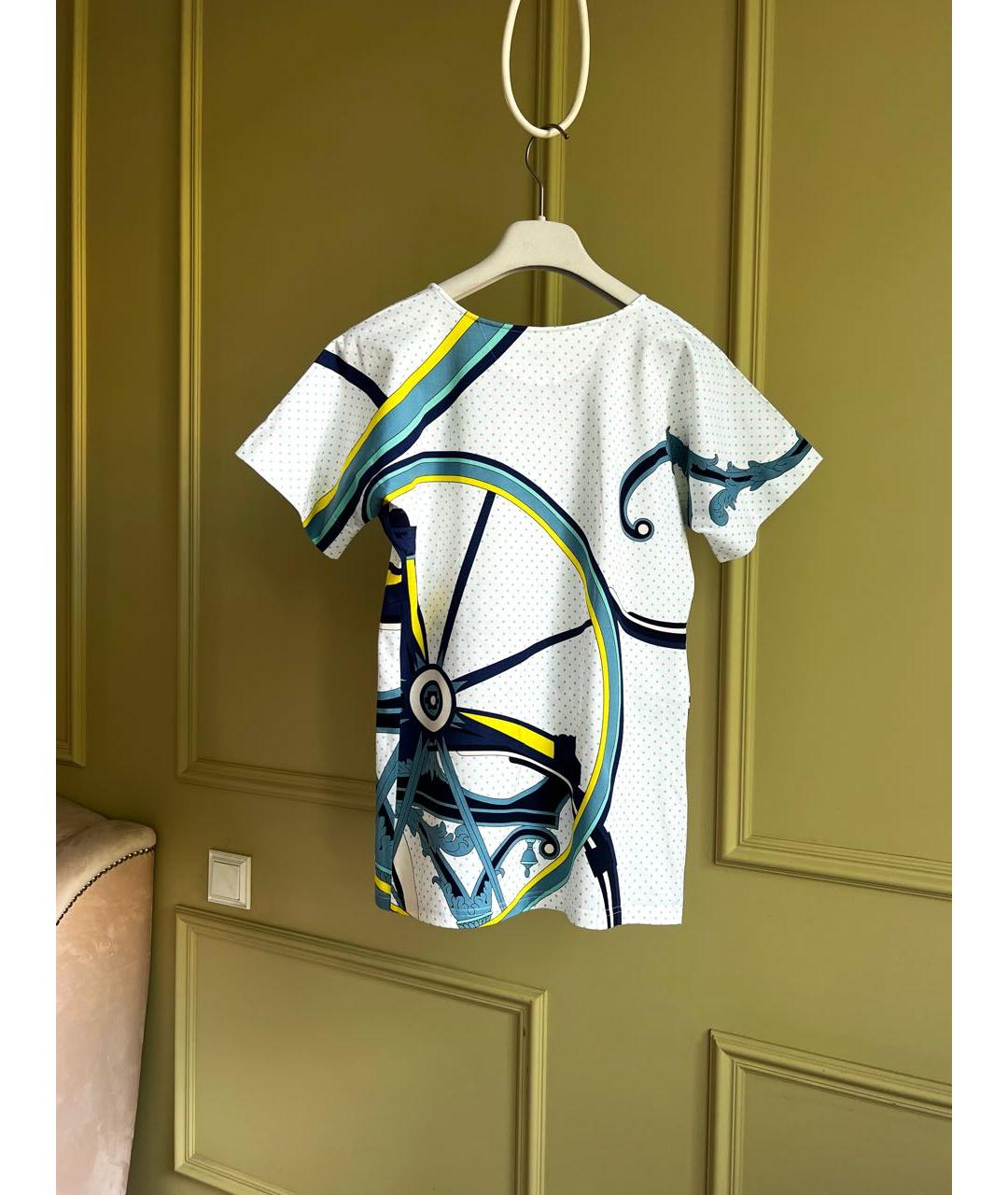 HERMES PRE-OWNED Мульти хлопковая футболка, фото 5