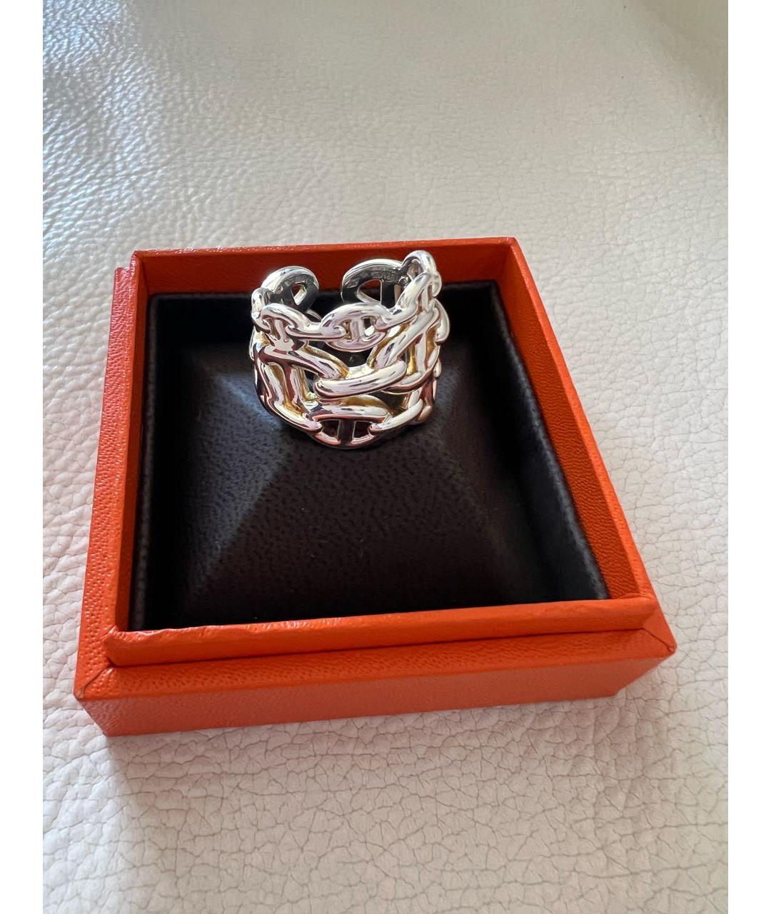 HERMES Серебряное серебряное кольцо, фото 3