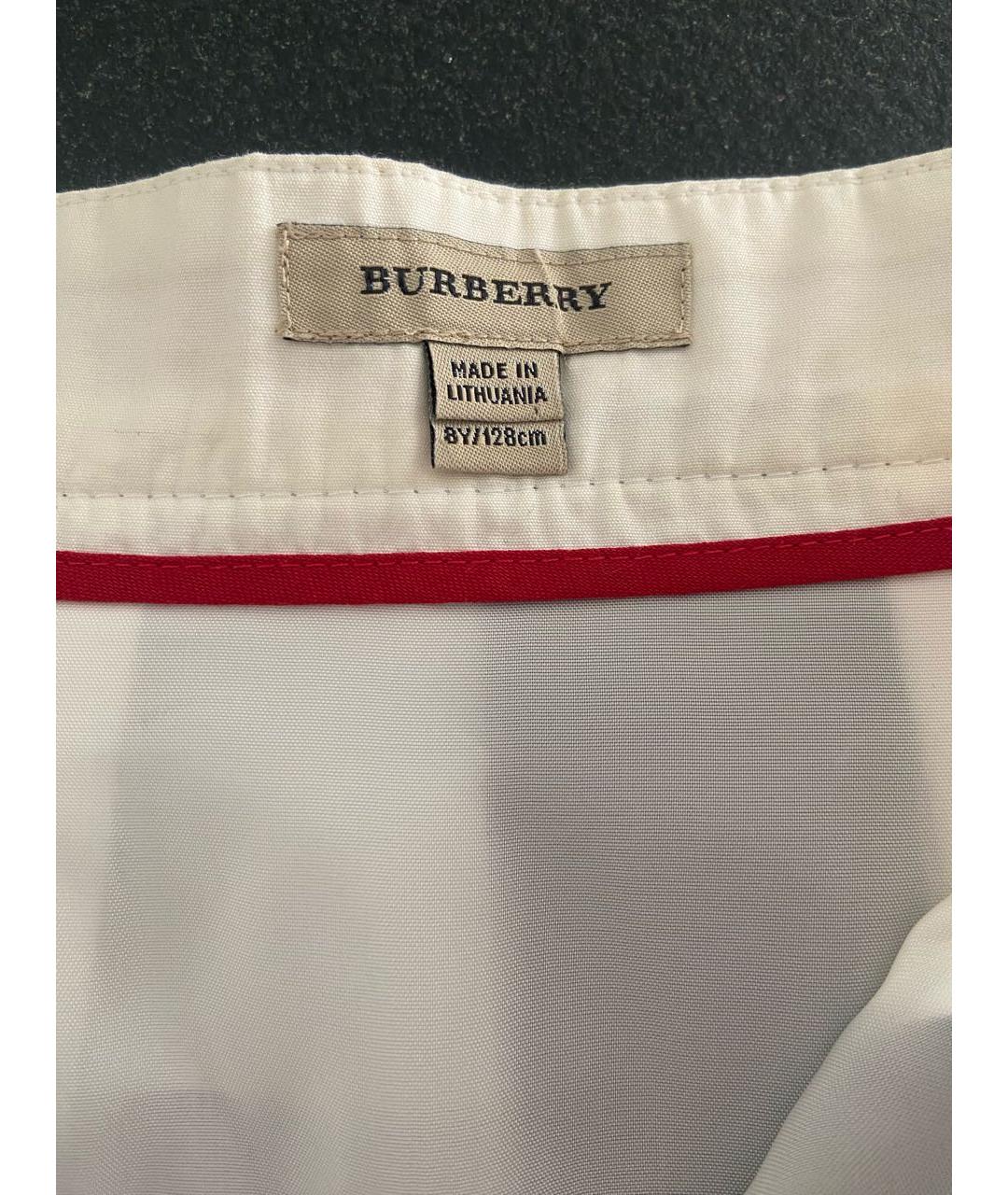 BURBERRY Хлопковая юбка, фото 4