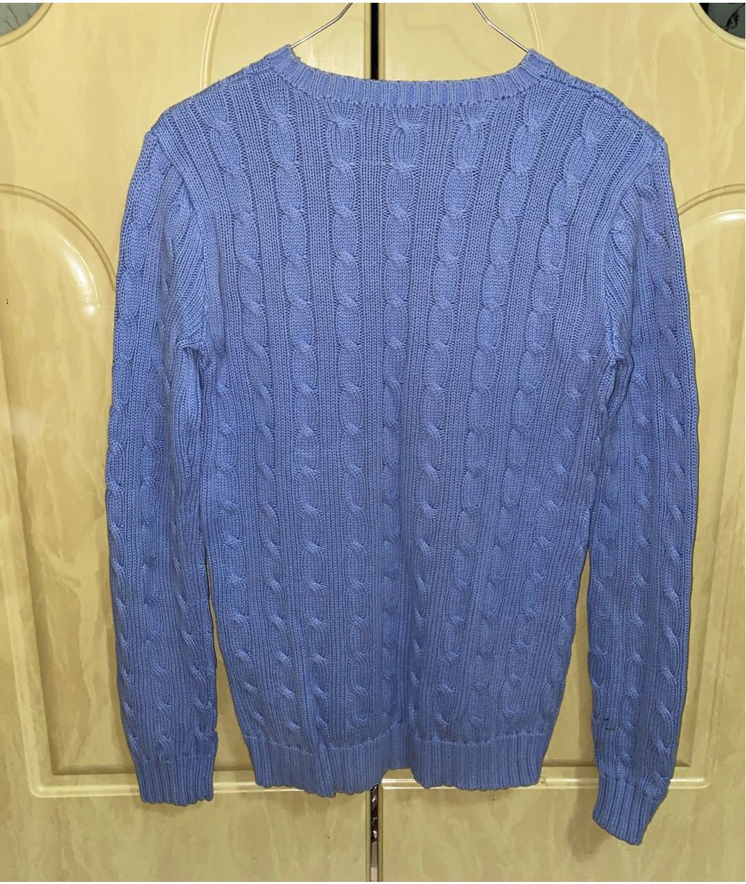 RALPH LAUREN Голубой хлопковый джемпер / свитер, фото 2