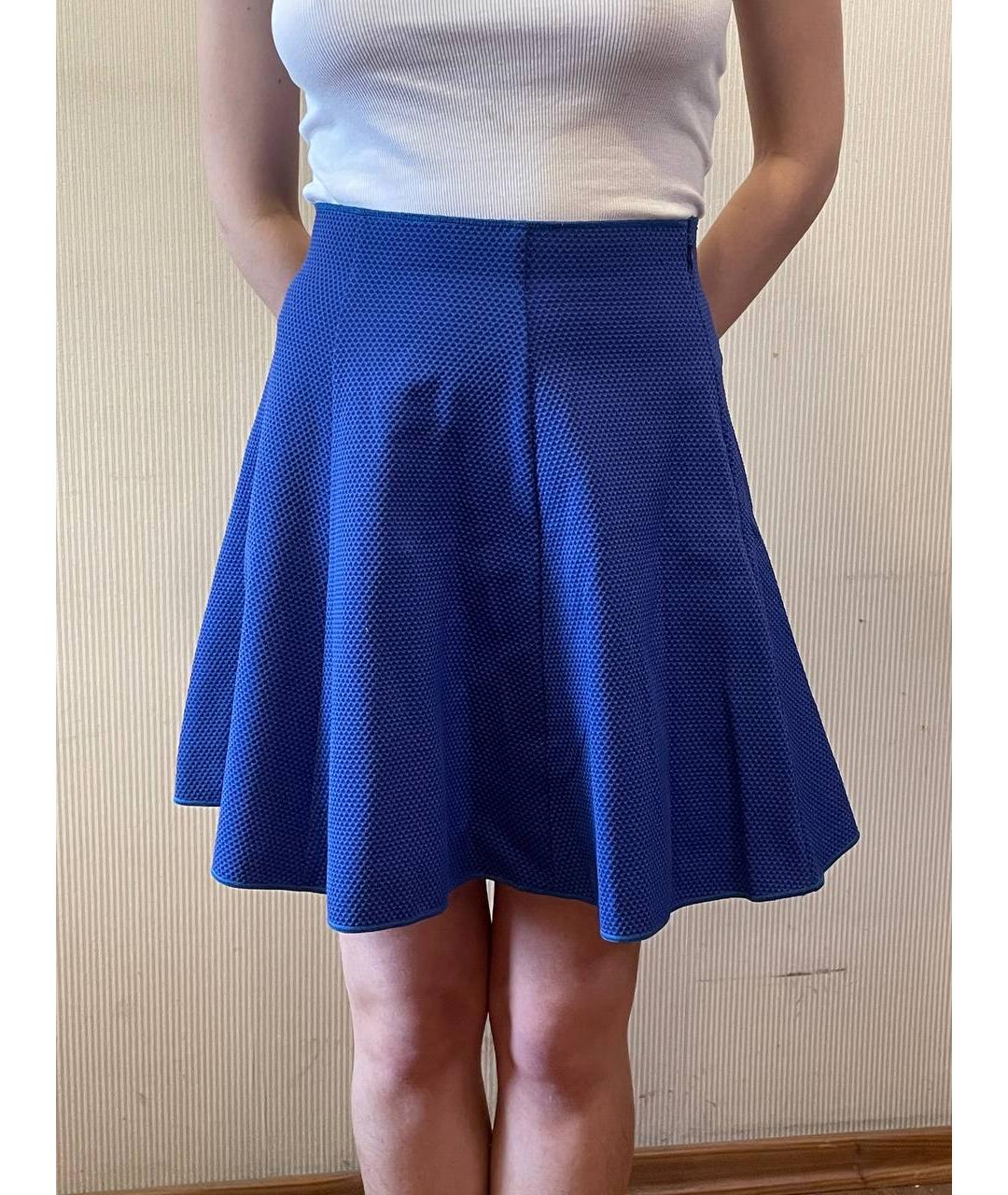 MISSONI Синяя юбка мини, фото 2