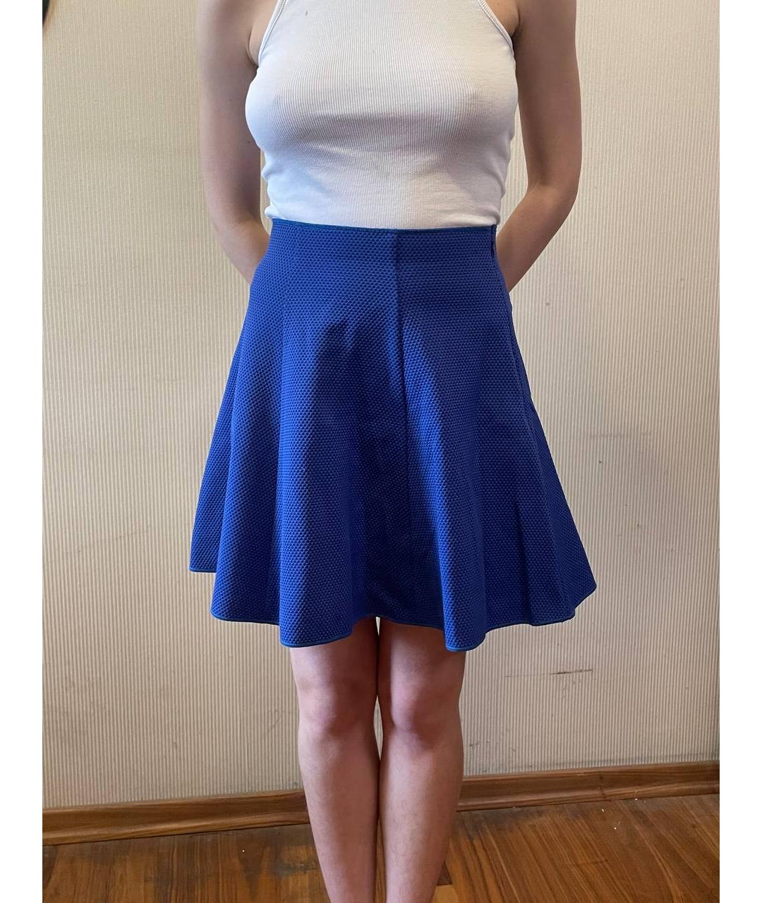 MISSONI Синяя юбка мини, фото 3