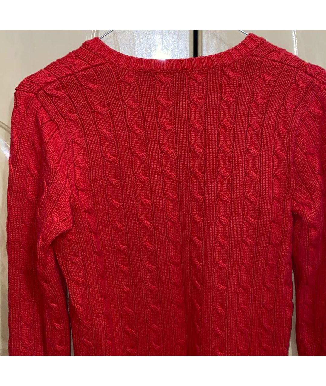 RALPH LAUREN Красный хлопковый джемпер / свитер, фото 3