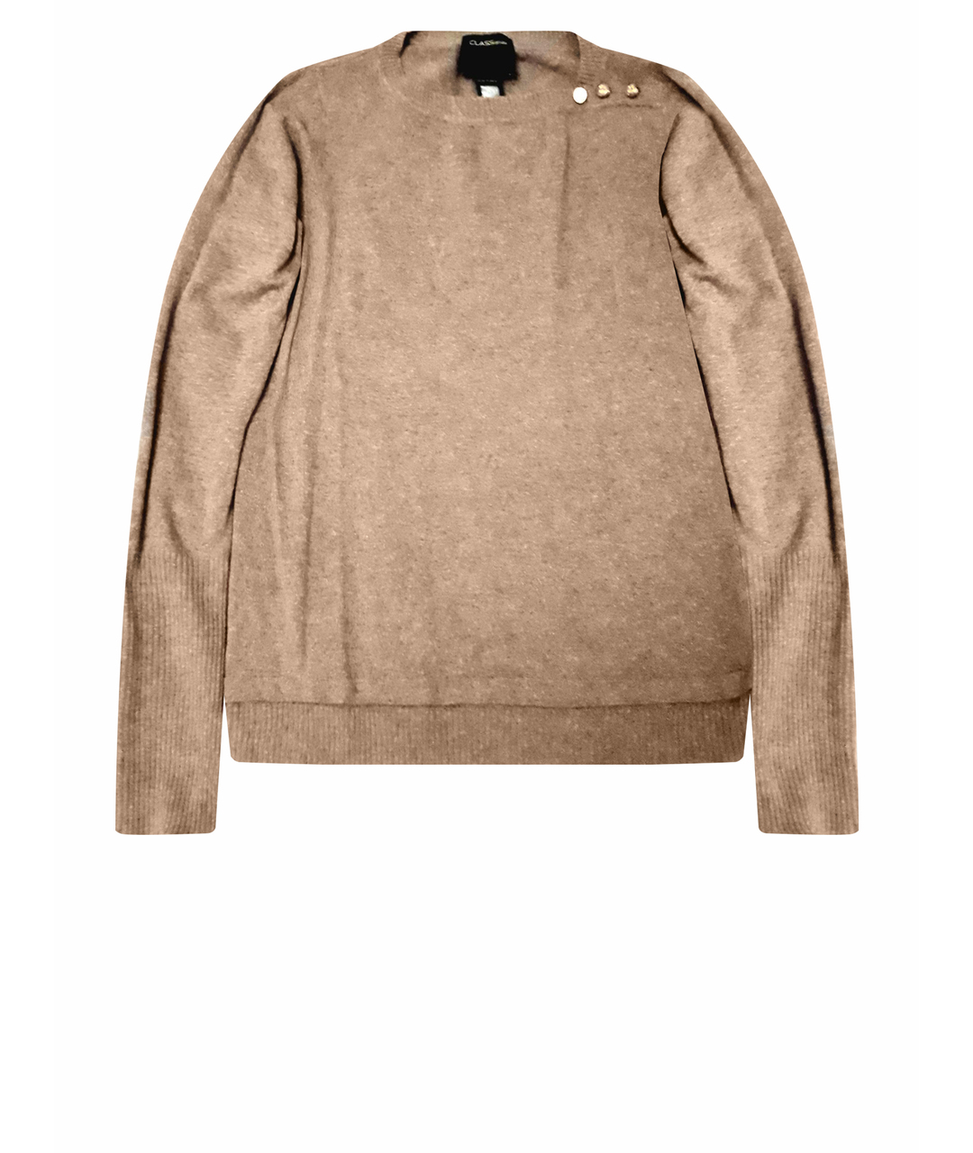 ROBERTO CAVALLI Коричневый хлопковый джемпер / свитер, фото 1
