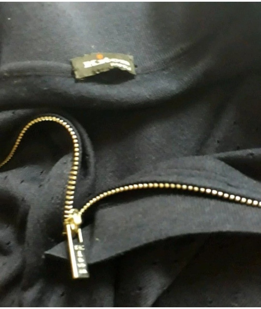 KITON Черное хлопковое поло с коротким рукавом, фото 2