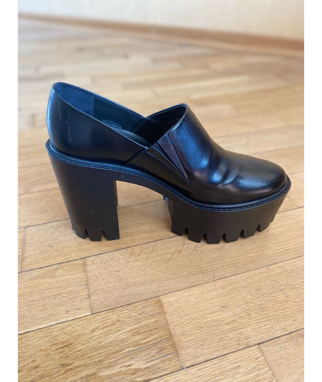 STELLA MCCARTNEY Черные кожаные ботильоны, фото 5