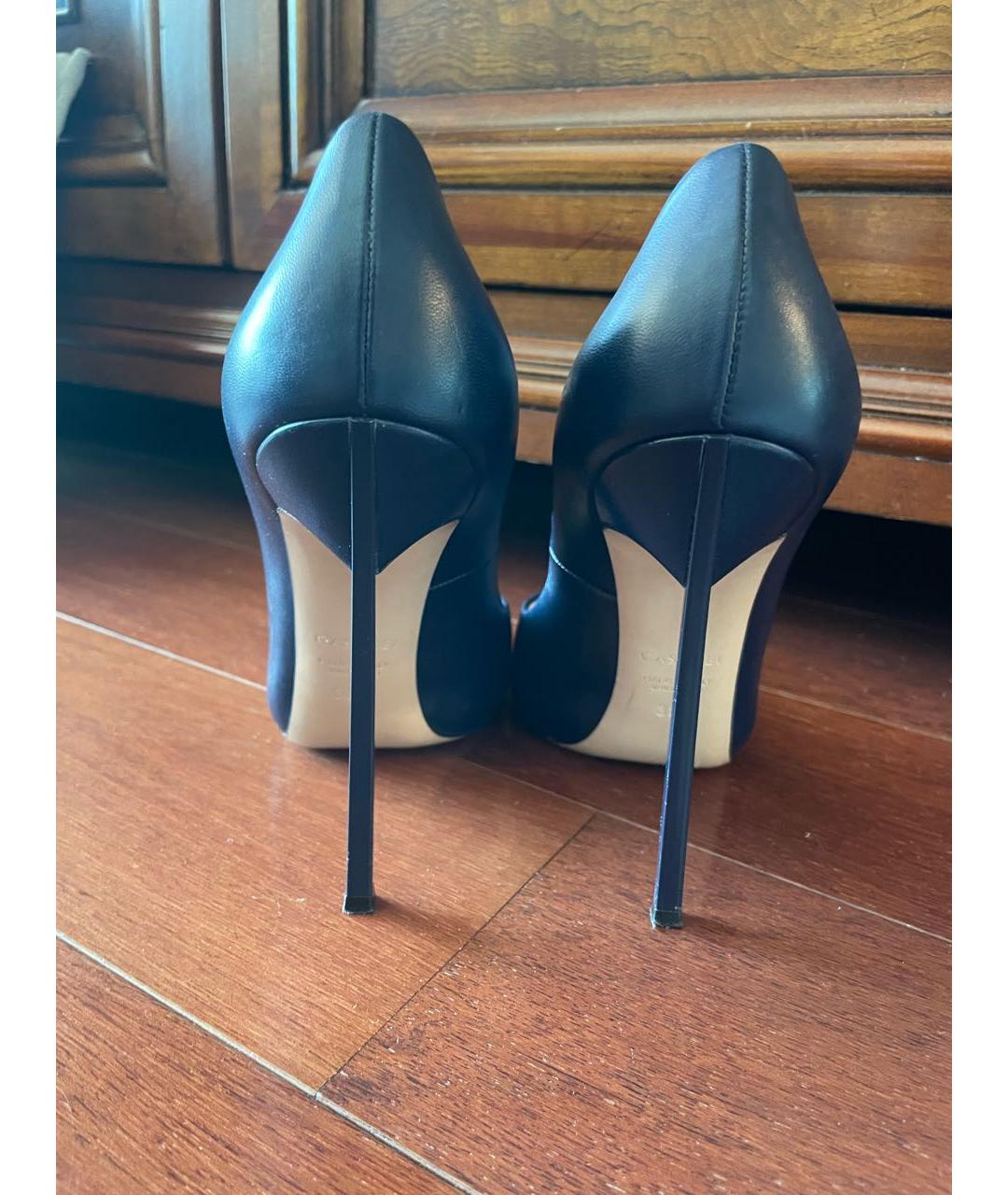 CASADEI Темно-синие кожаные туфли, фото 4