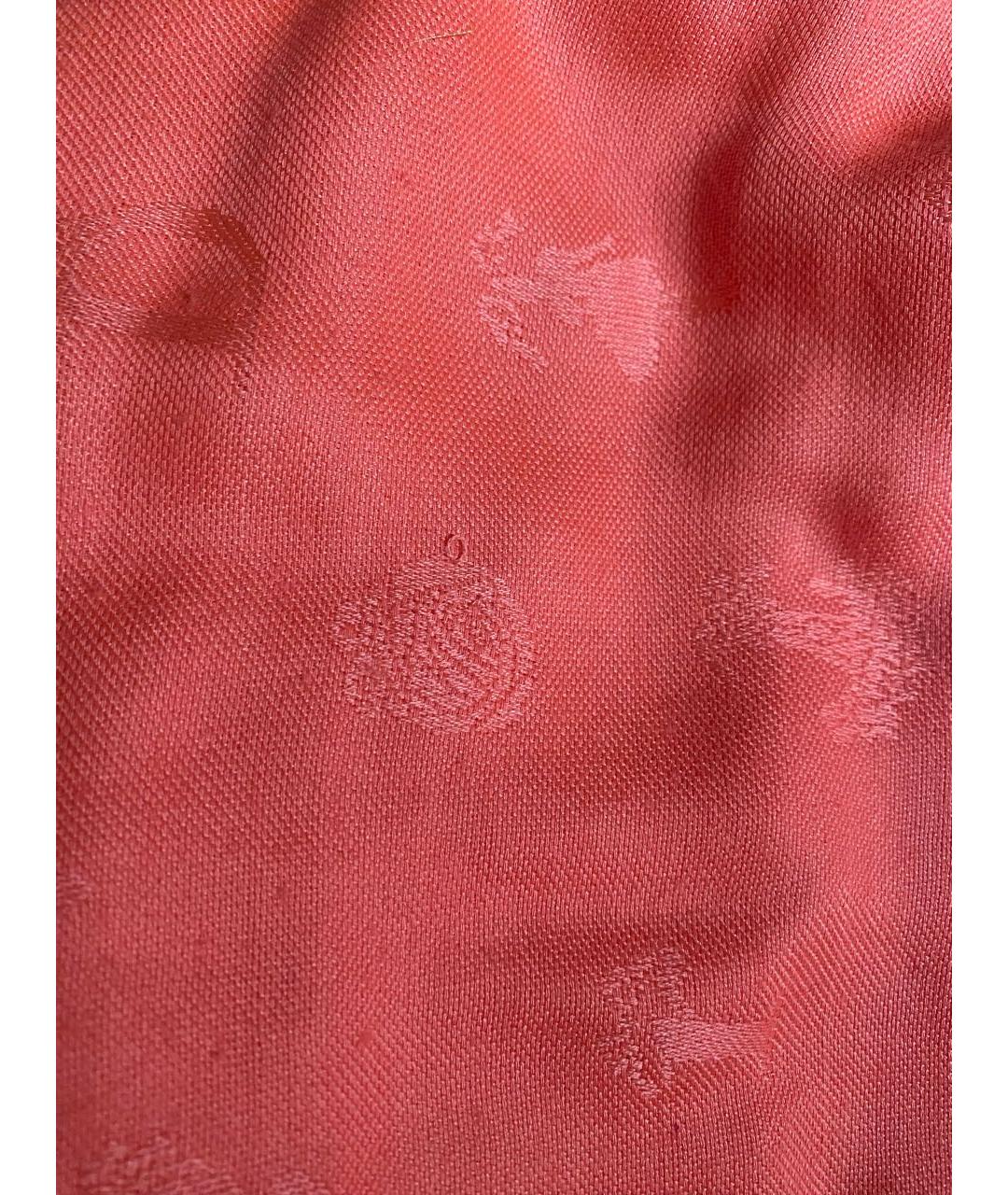 CHRISTIAN DIOR PRE-OWNED Коралловый платок, фото 4