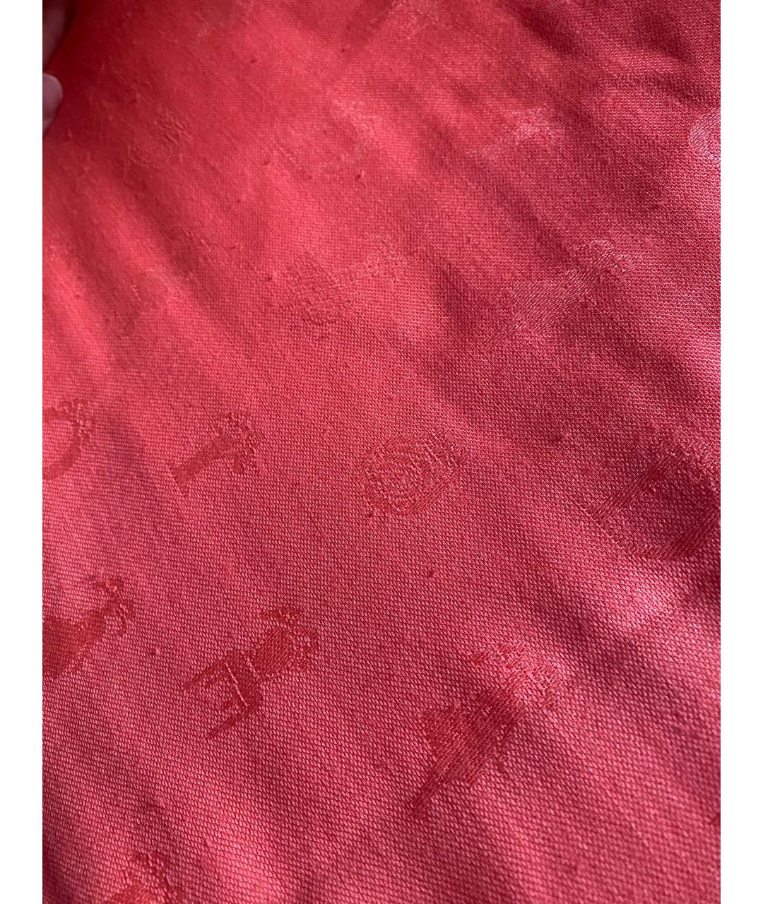 CHRISTIAN DIOR PRE-OWNED Коралловый платок, фото 5