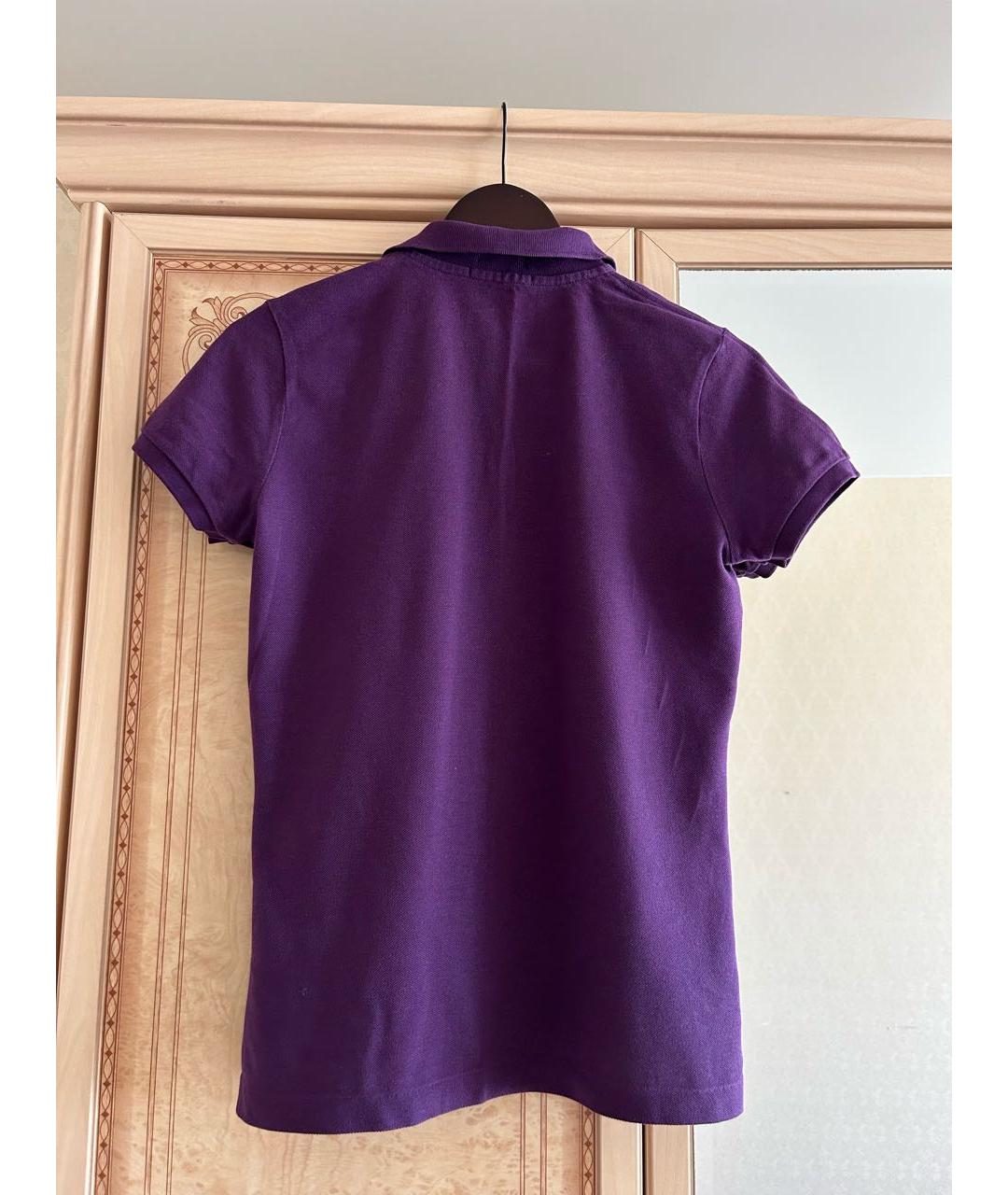 POLO RALPH LAUREN Фиолетовая хлопковая футболка, фото 2