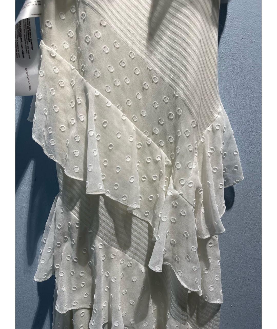 BCBG MAXAZRIA Белое вискозное вечернее платье, фото 4