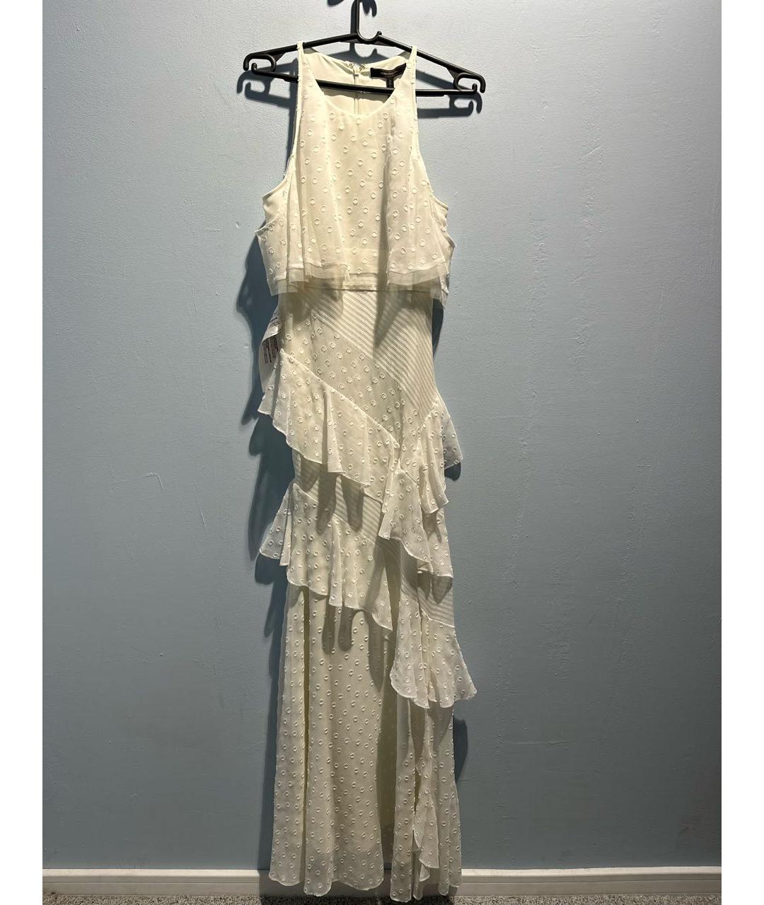 BCBG MAXAZRIA Белое вискозное вечернее платье, фото 6