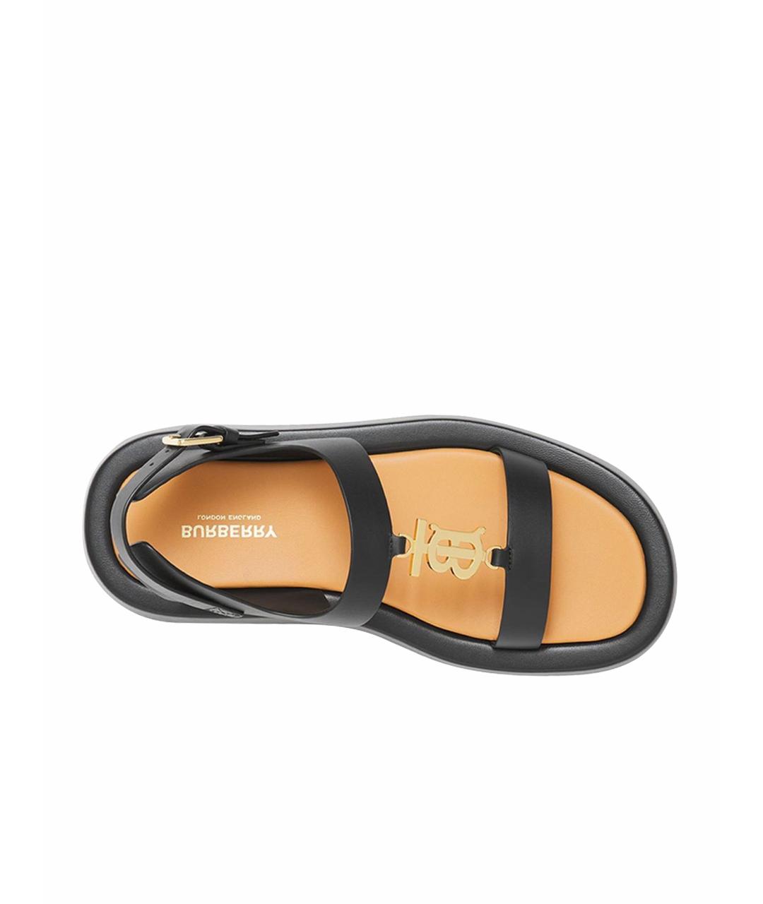 Burberry sandals black hotsell