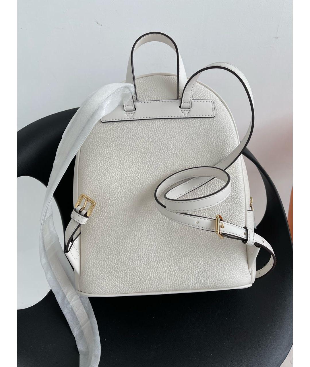 MICHAEL KORS Белый кожаный рюкзак, фото 5