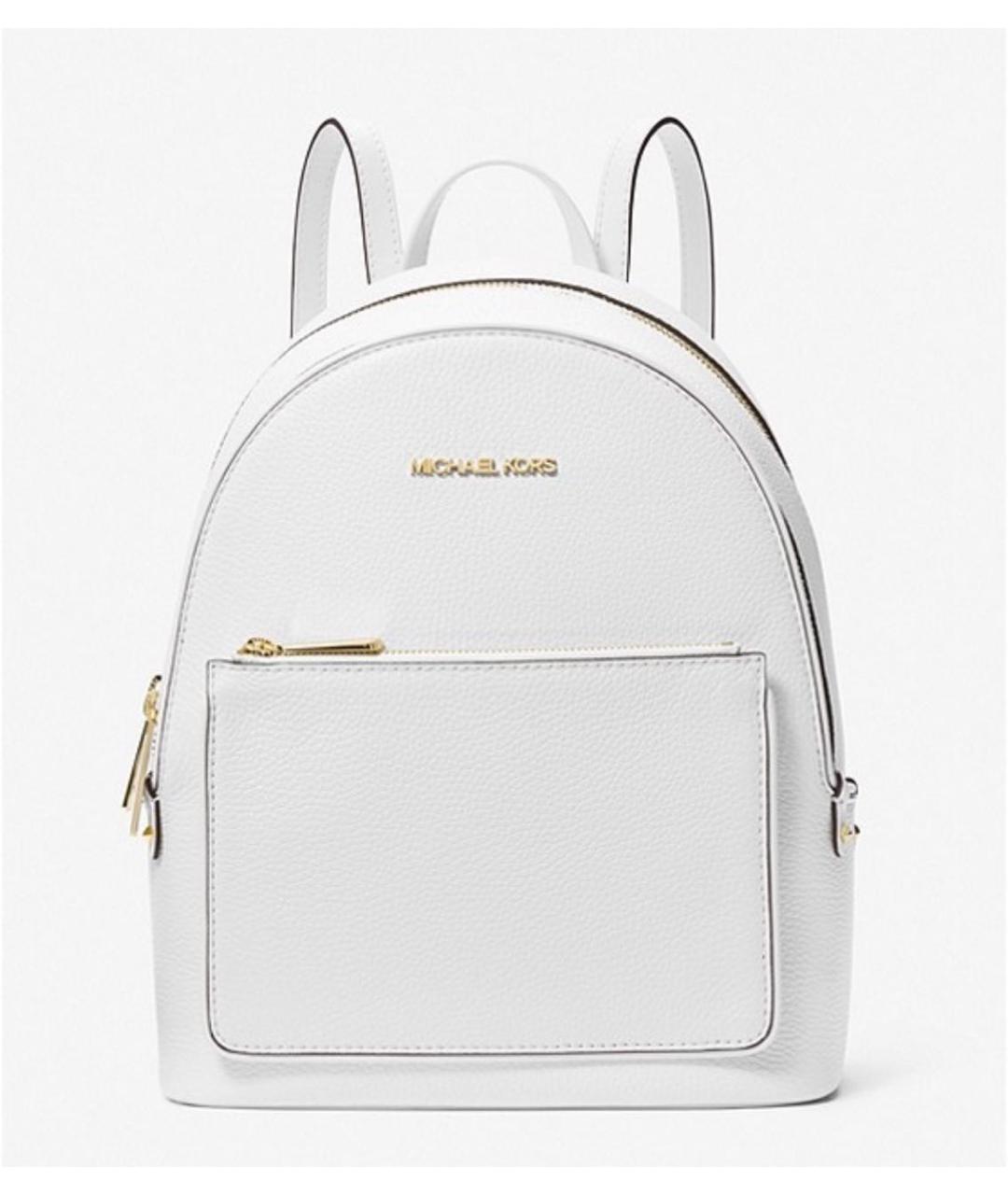 MICHAEL KORS Белый кожаный рюкзак, фото 9