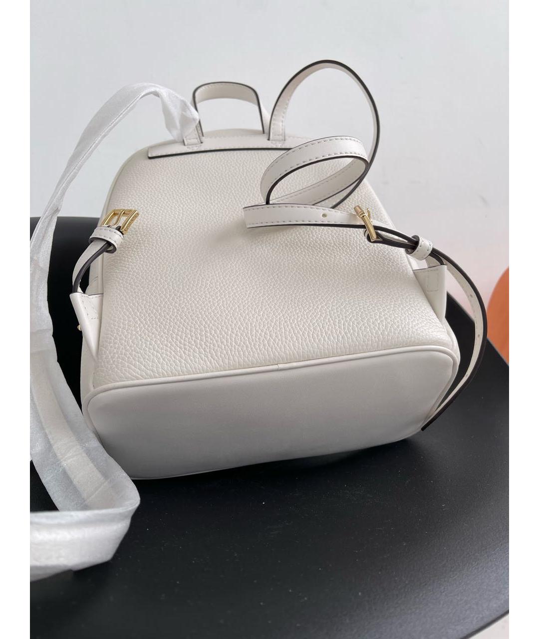 MICHAEL KORS Белый кожаный рюкзак, фото 6