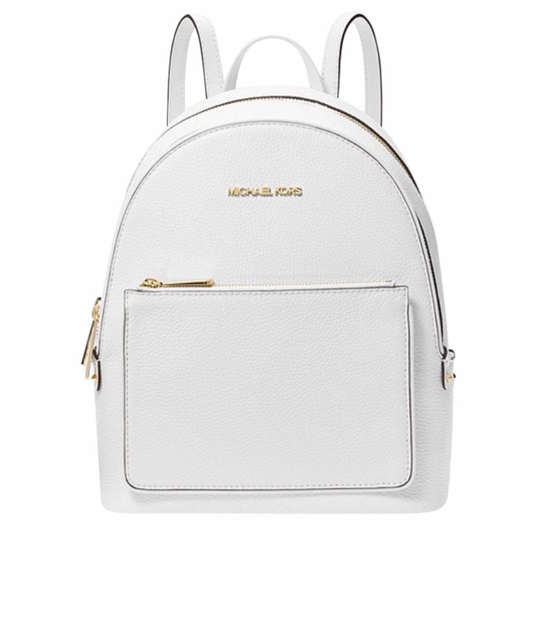 MICHAEL KORS Белый кожаный рюкзак, фото 1