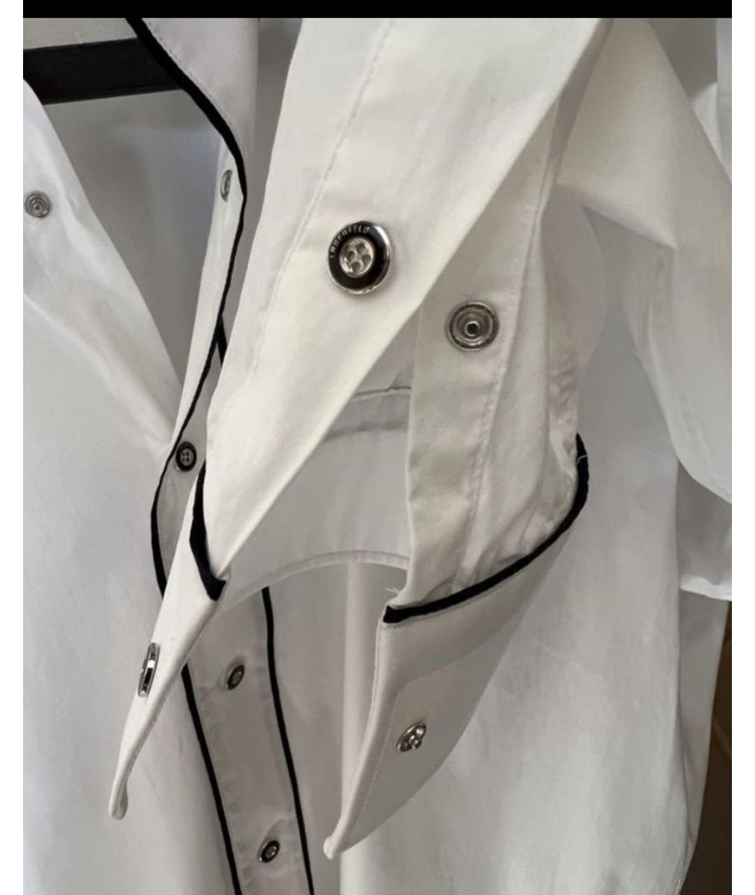 KARL LAGERFELD Белая классическая рубашка, фото 4