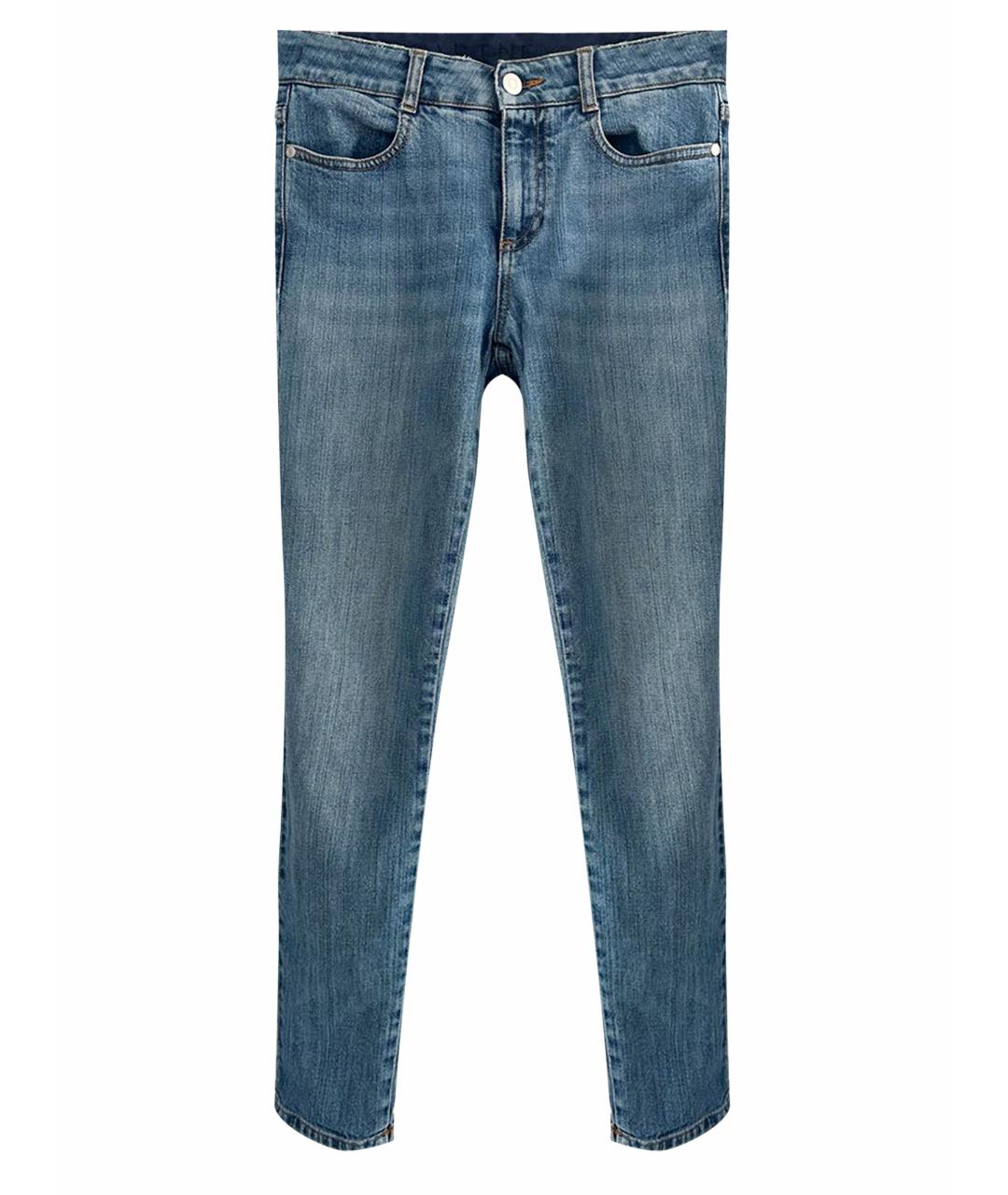 STELLA MCCARTNEY Синие хлопко-эластановые джинсы слим, фото 1