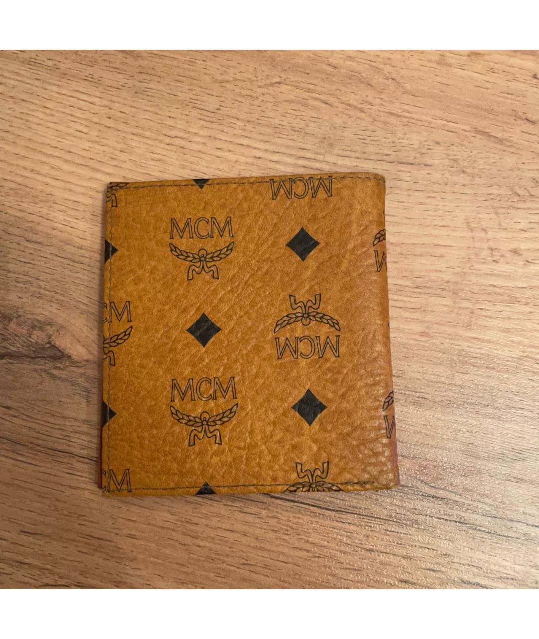 MCM Оранжевый кожаный кошелек, фото 2