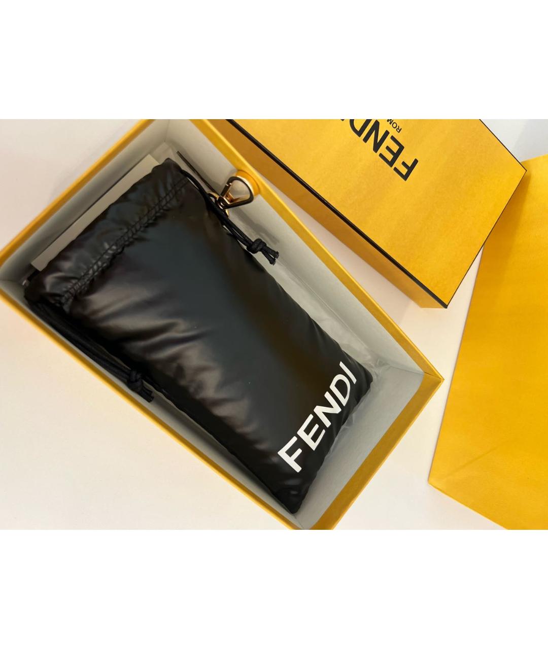 FENDI Серые металлические солнцезащитные очки, фото 5