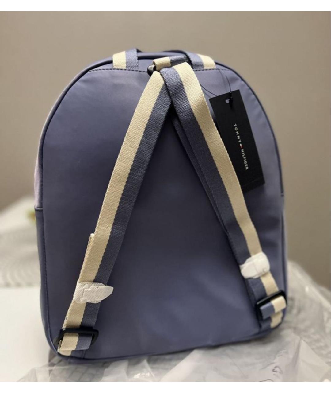 TOMMY HILFIGER Голубой синтетический рюкзак, фото 4