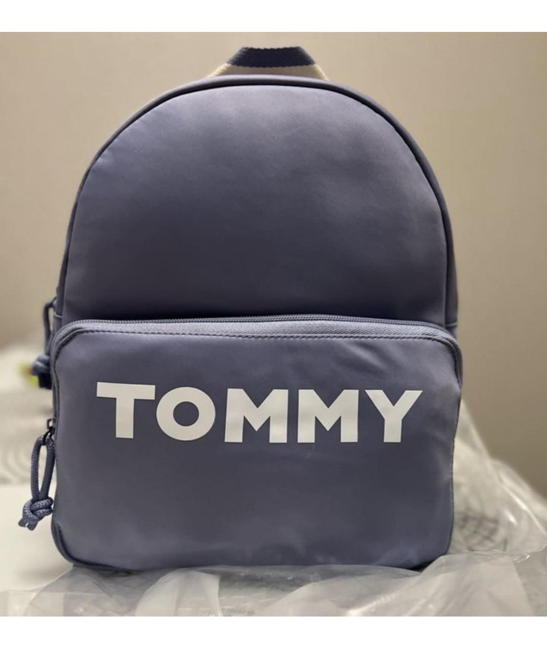 TOMMY HILFIGER Голубой синтетический рюкзак, фото 2