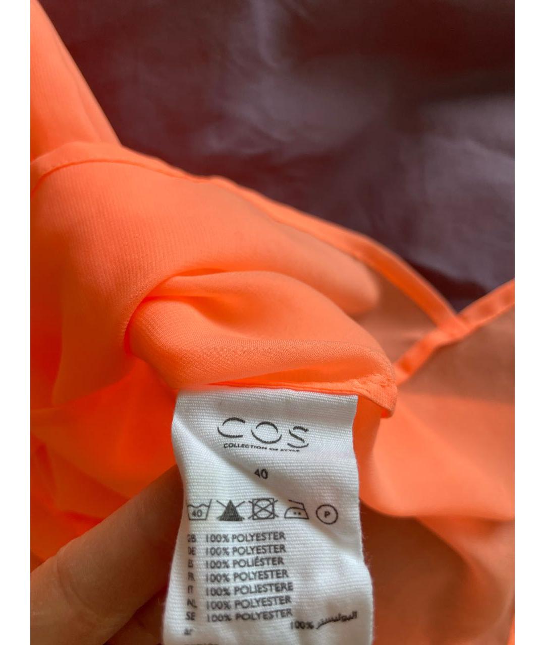 COS Оранжевая полиэстеровая блузы, фото 6