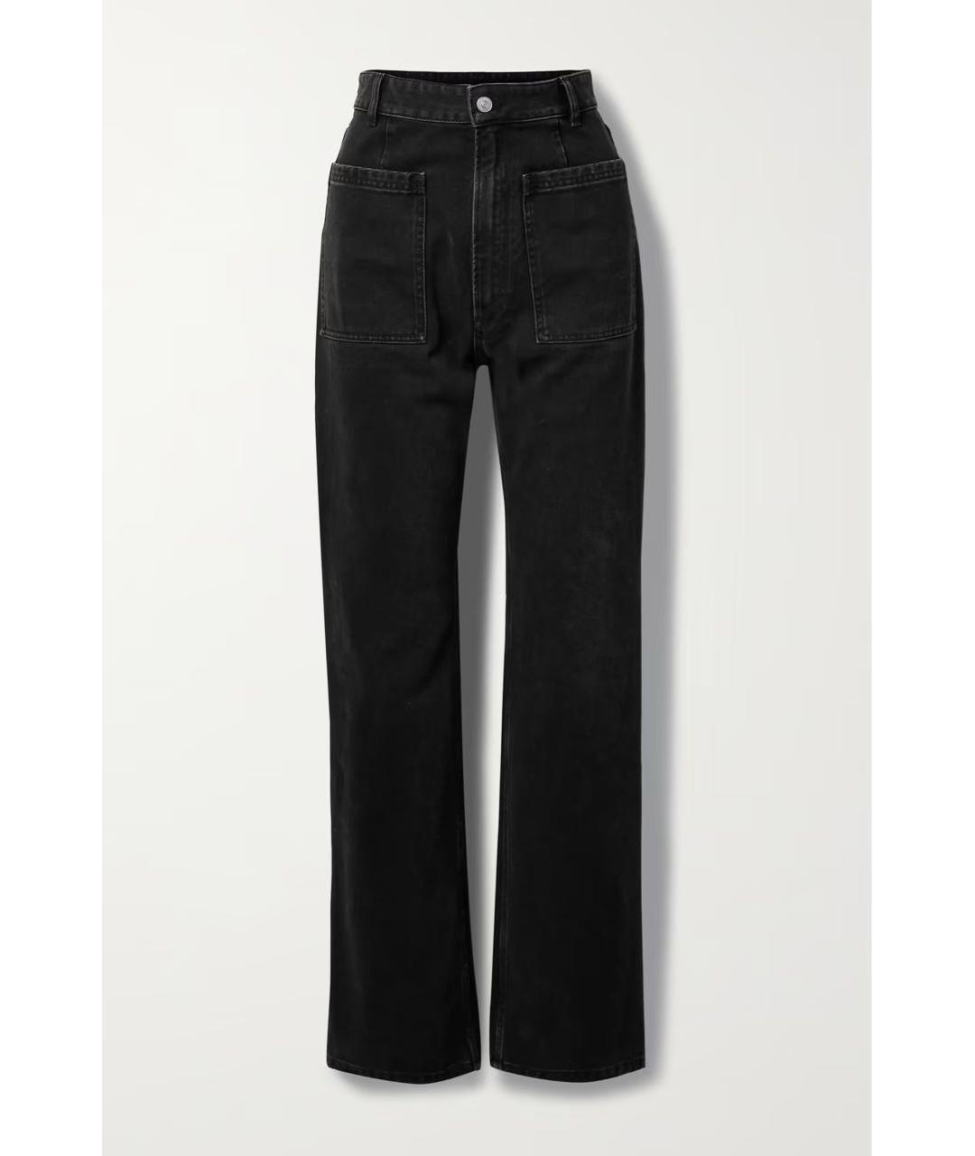 MM6 MAISON MARGIELA Черные хлопковые джинсы клеш, фото 9